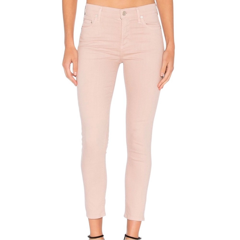Citizens Of Humanity Rose Pink Rocket High Skinny Jeans Stretch